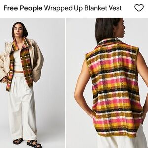 Free People Wrapped Up Blanket Vest